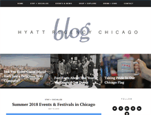 Tablet Screenshot of blog.hyattregencychicago.com